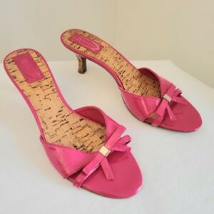 Nickels "Rumor" Hot Pink Patent Leather Mules 9.5M